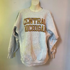 Central Michigan Champion Reverse Weave Sweater XL